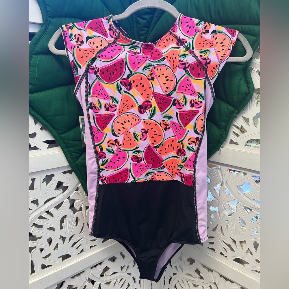 NWT Eidon Everly paddle suit one piece swimsuit, watermelon print. Color:Nirvana